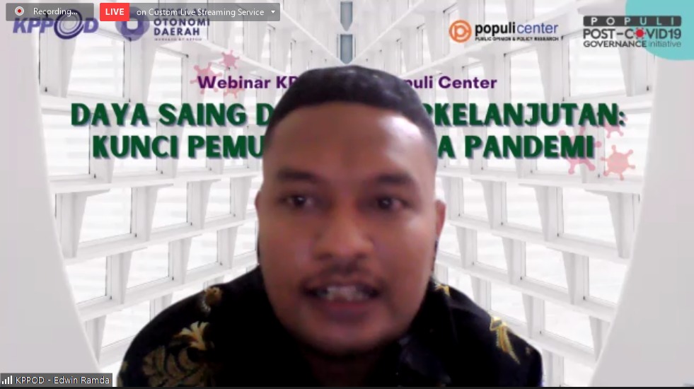 KPPOD Sebut Daya Saing Ekonomi Daerah Belum Sejalan dengan Kelestarian Lingkungan